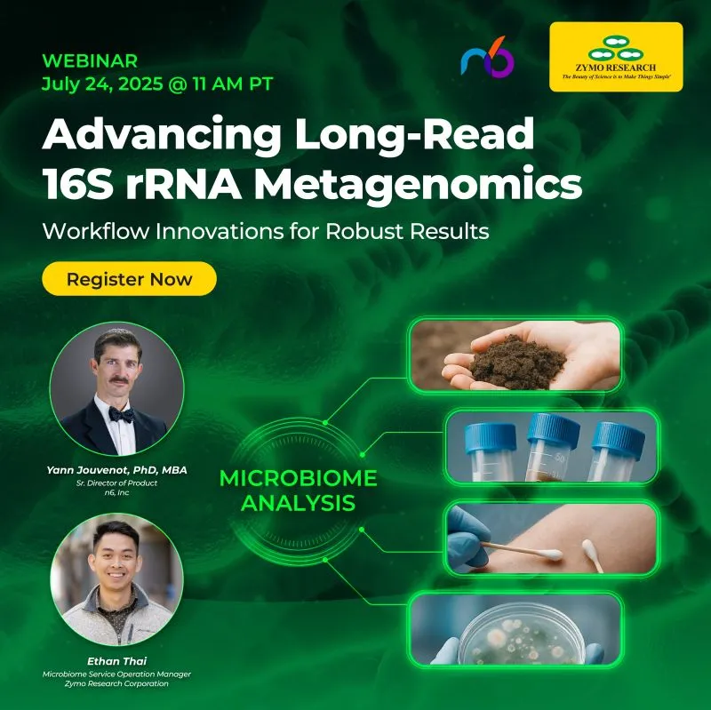 Webinar: advancing long-read 16S rRNA metagenomics with Zymo Research