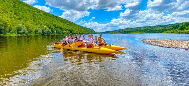 сплав по каньйону Дністра