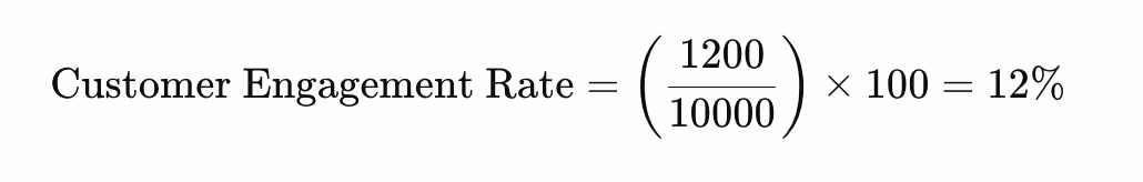 Customer Engagement Rate Example
