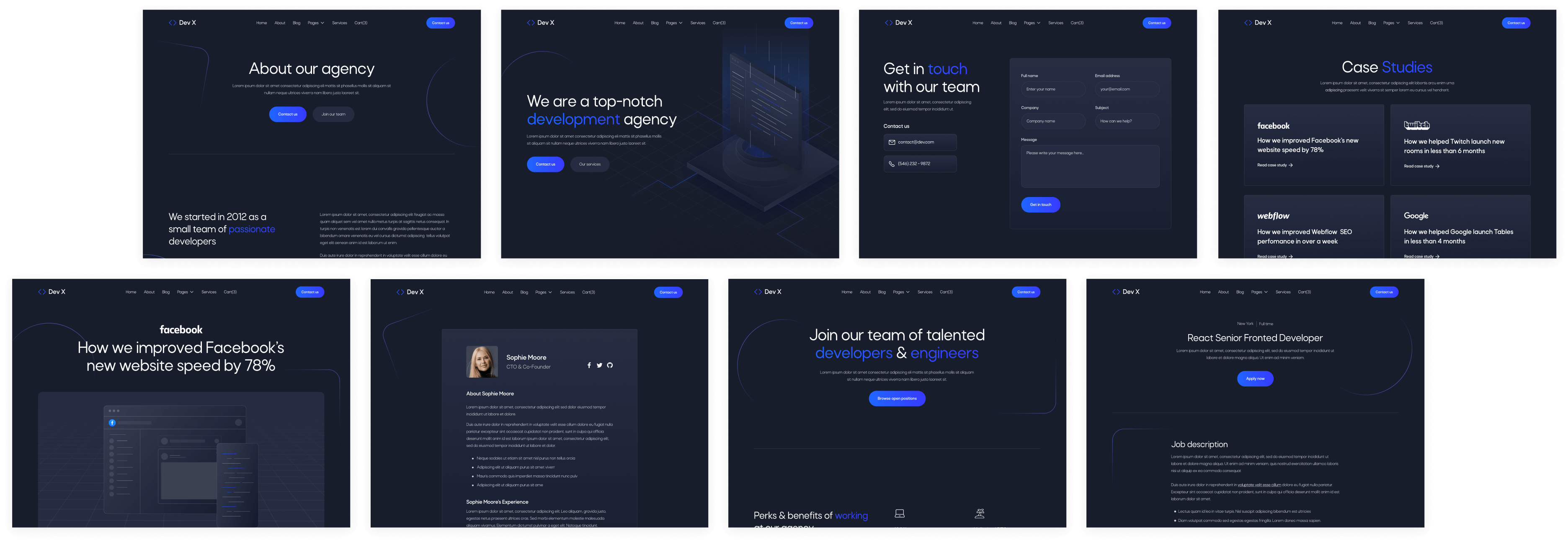Dev X - Buy now on Webflow - Development & IT Agency Webflow Template