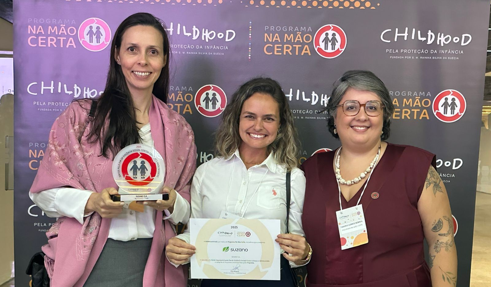 Suzano é premiada por atuação no combate à exploração de crianças e adolescentes em rodovias brasileiras