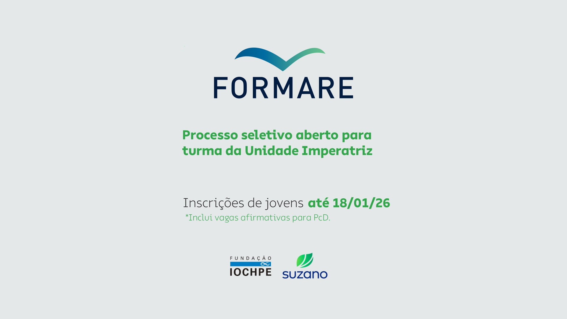 Oportunidade: Programa de qualificação de jovens da Suzano está com inscrições abertas em Imperatriz
