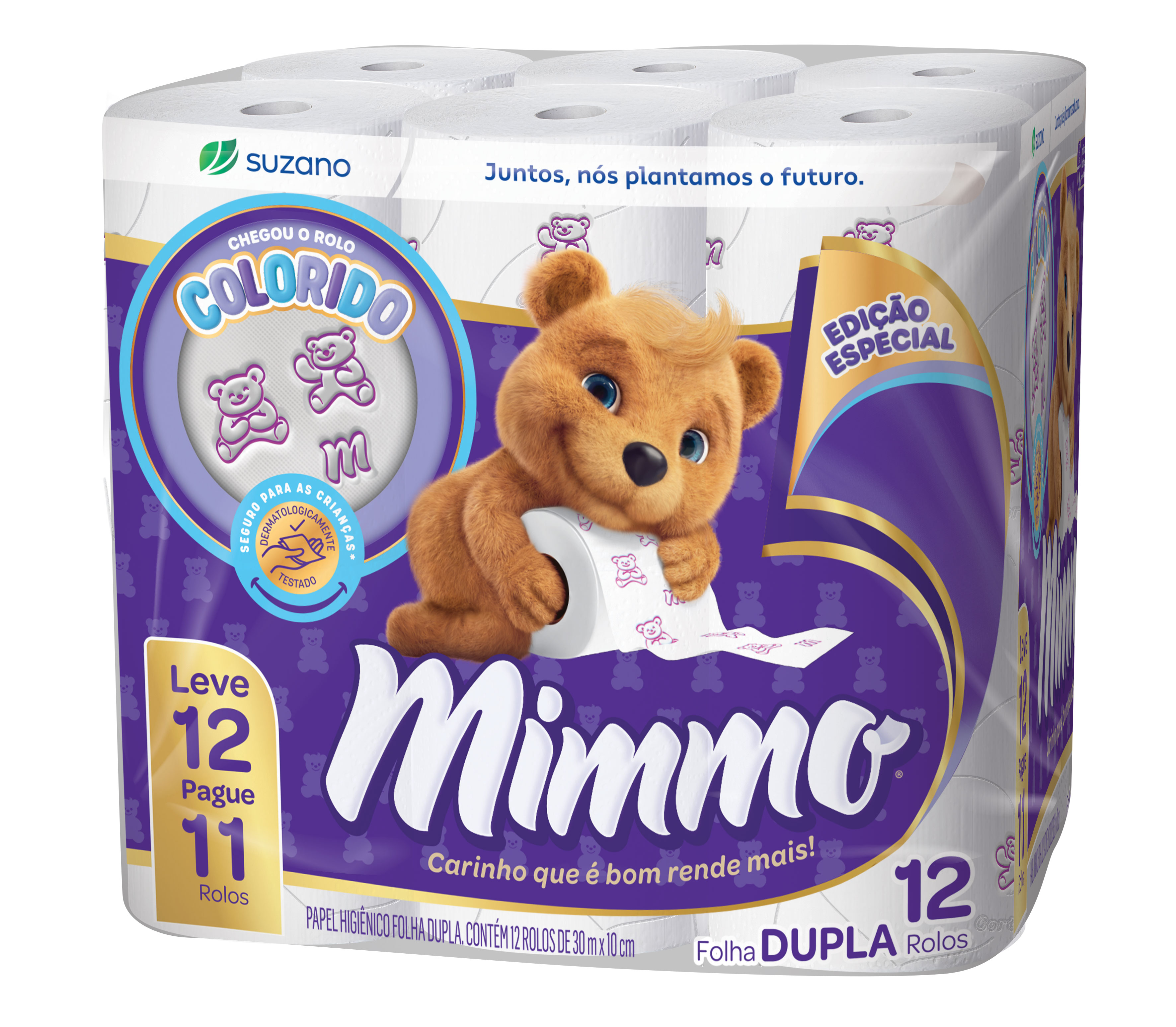 Mimmo inova na categoria e lança primeiro papel higiênico com desenhos coloridos do Brasil