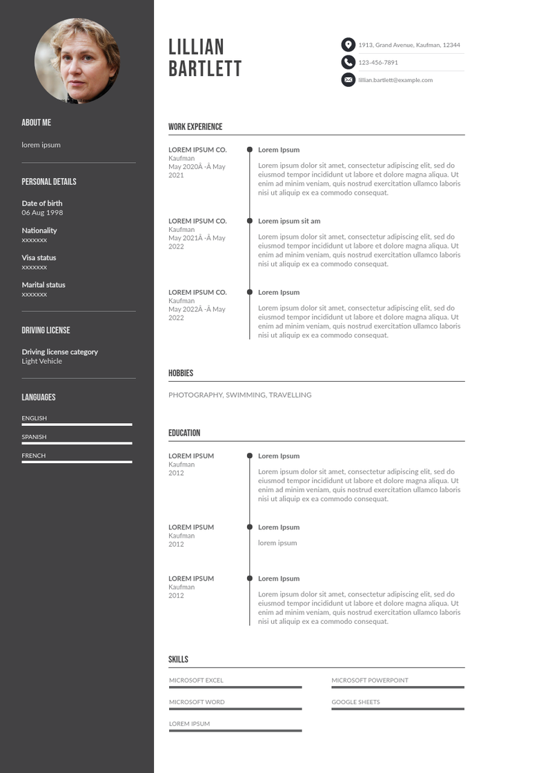 Downloadable example of CrossFit coach resume