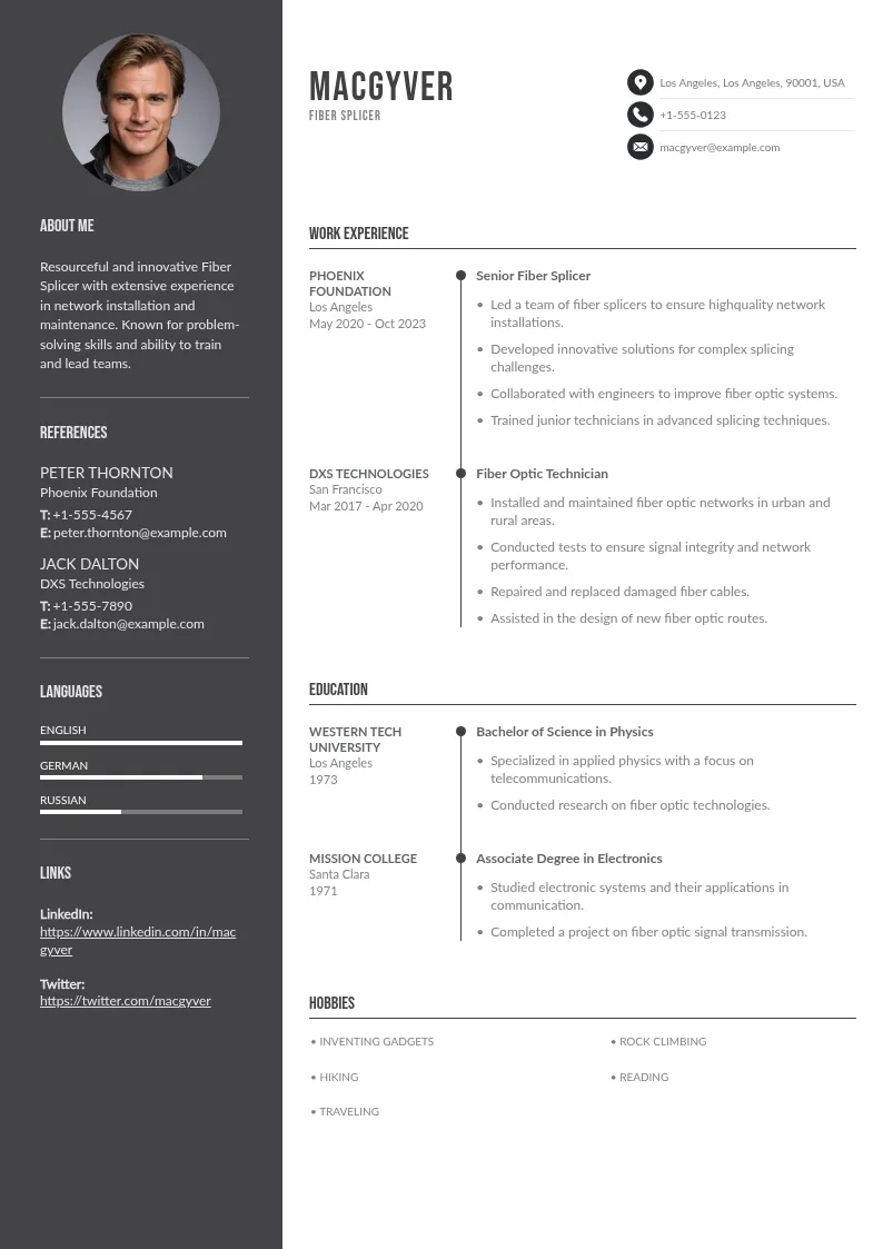 Fiber splicer resume downloadable