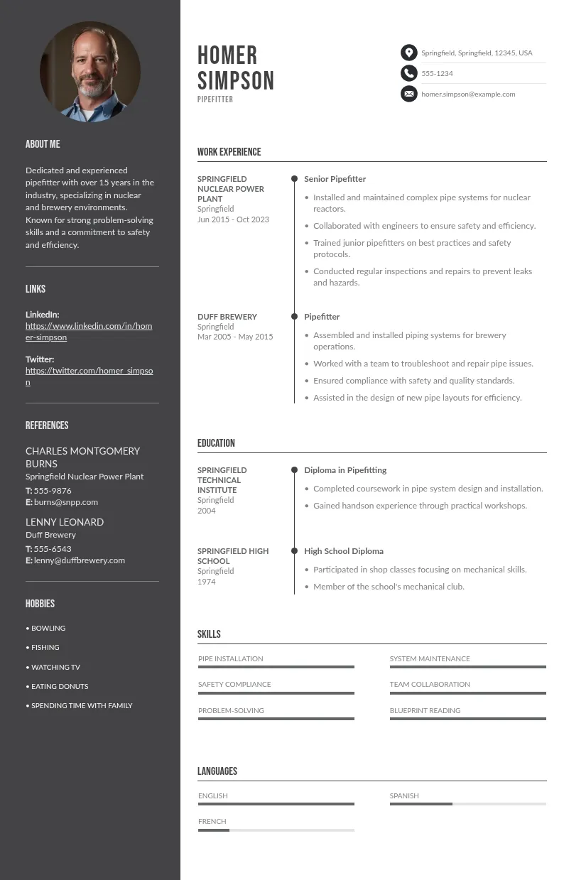 Piperfilter Resume downloadable