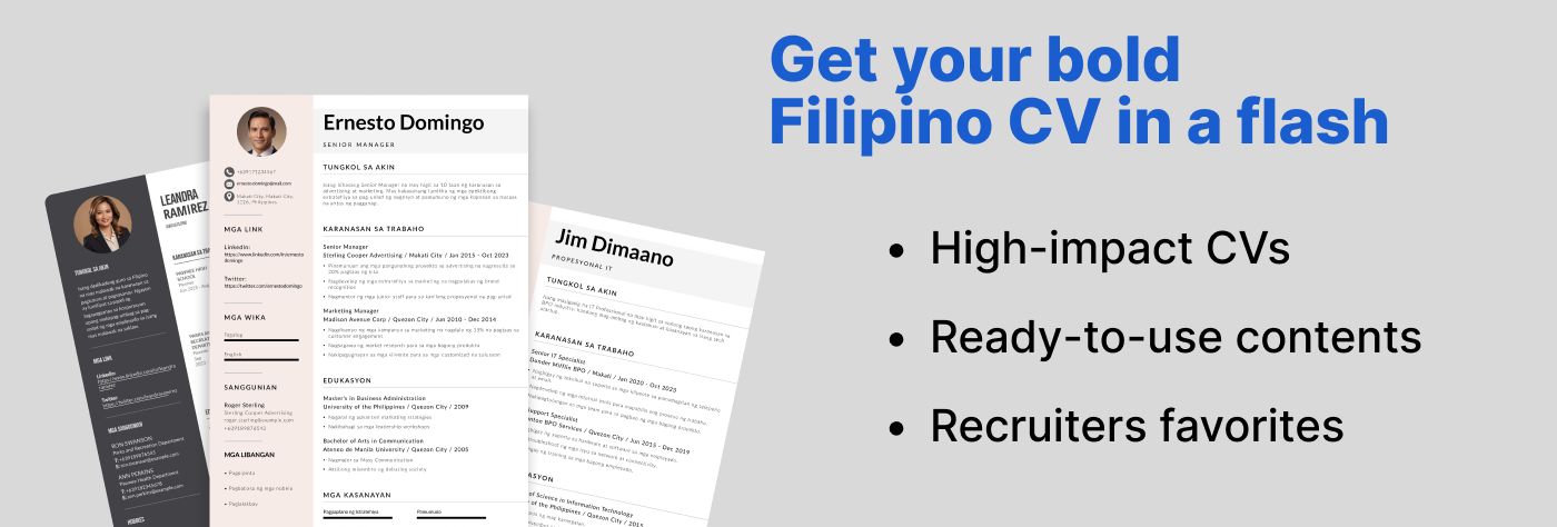 Best Filipino Resume
