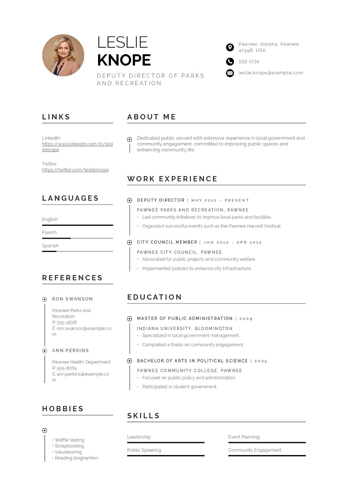Minimal & ATS-Friendly Word Resume Template