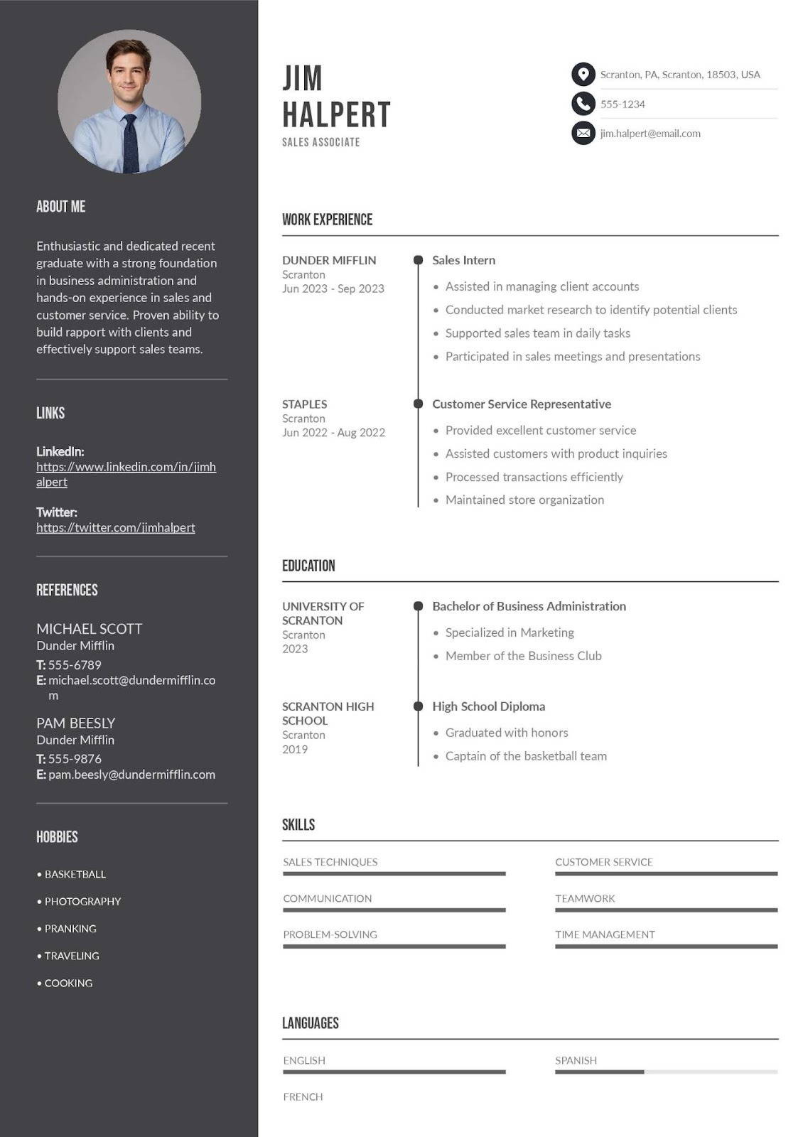 Entry-Level & Fresh Graduate Word Resume Templates