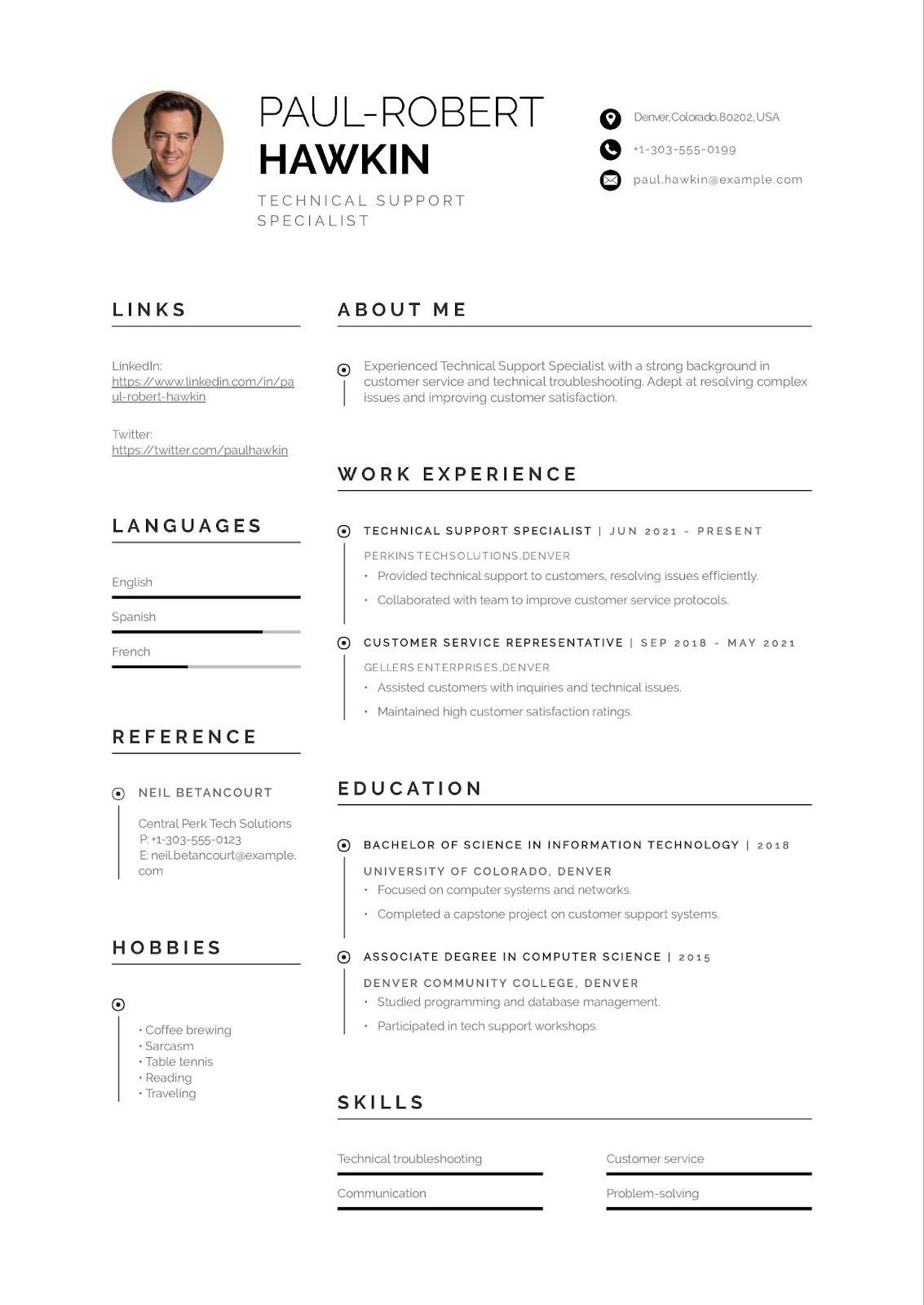 Technical Support BPO Resume