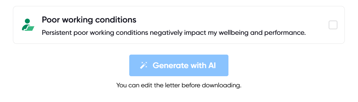 Illustration of resignation reasons