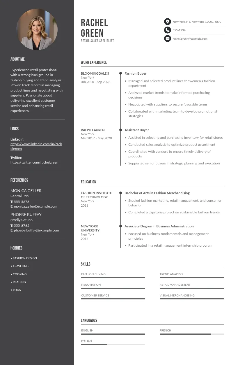 7 Perfect CV Examples for Retail Roles to Get You Hired