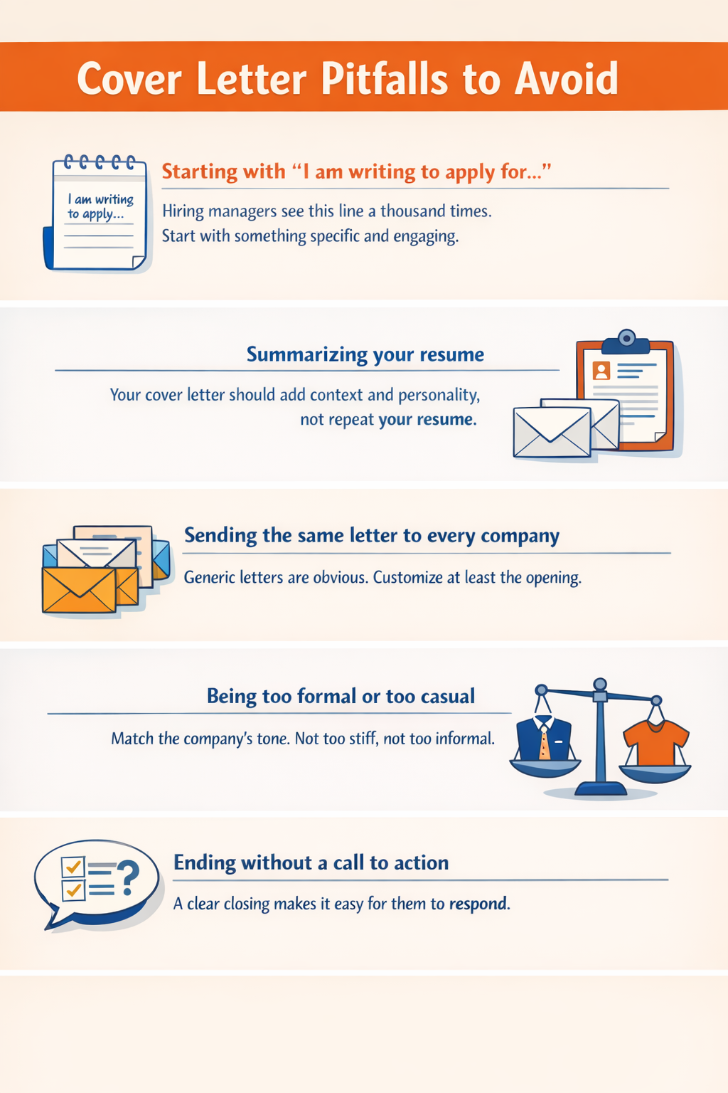 Cover Letter Pitfalls to Avoid
