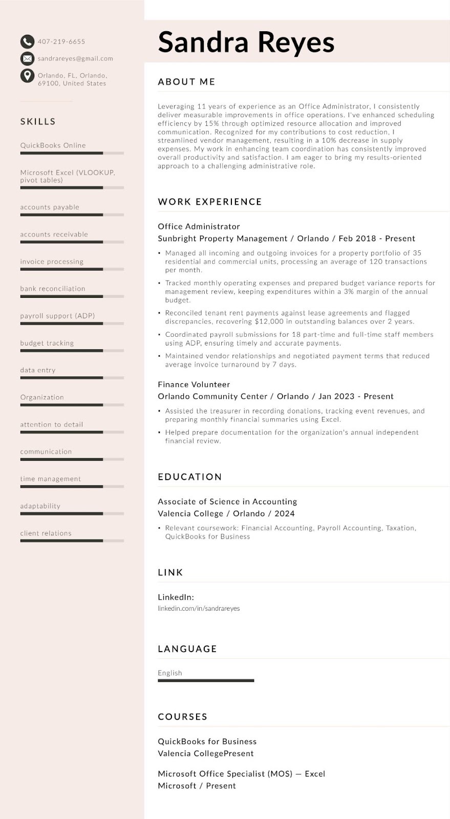 Accounting Assistant Resume for Career Changers
