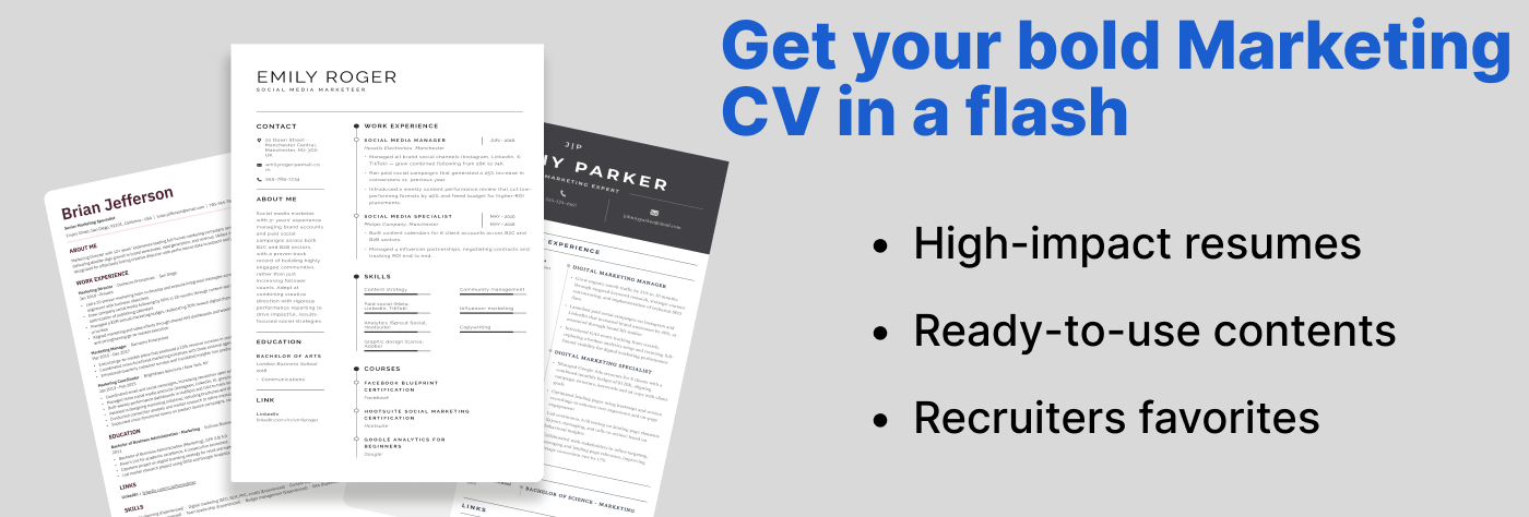 Best Marketing Resume