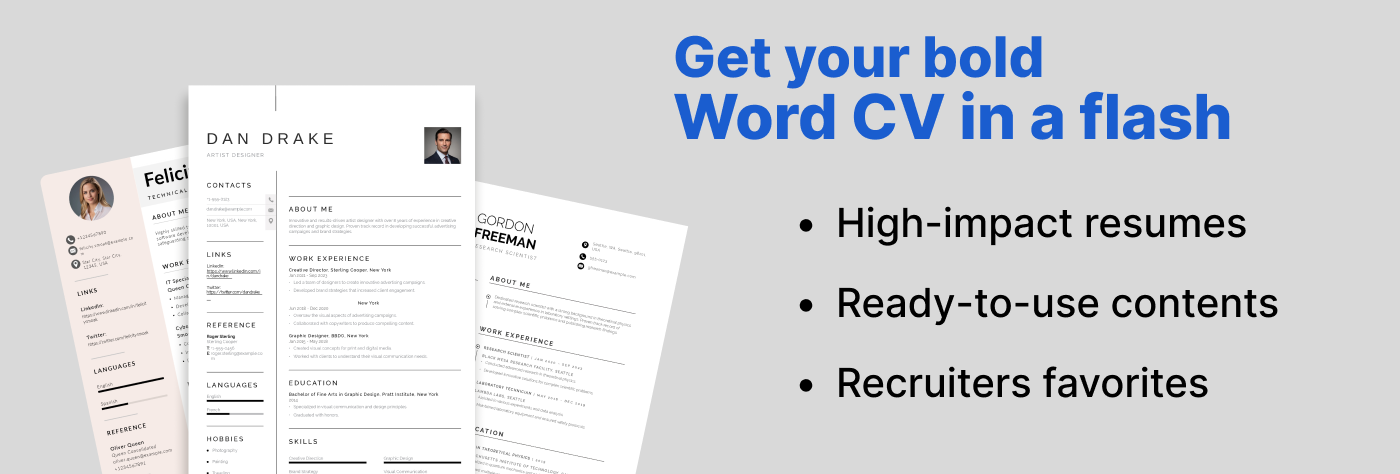 Best Word Resume