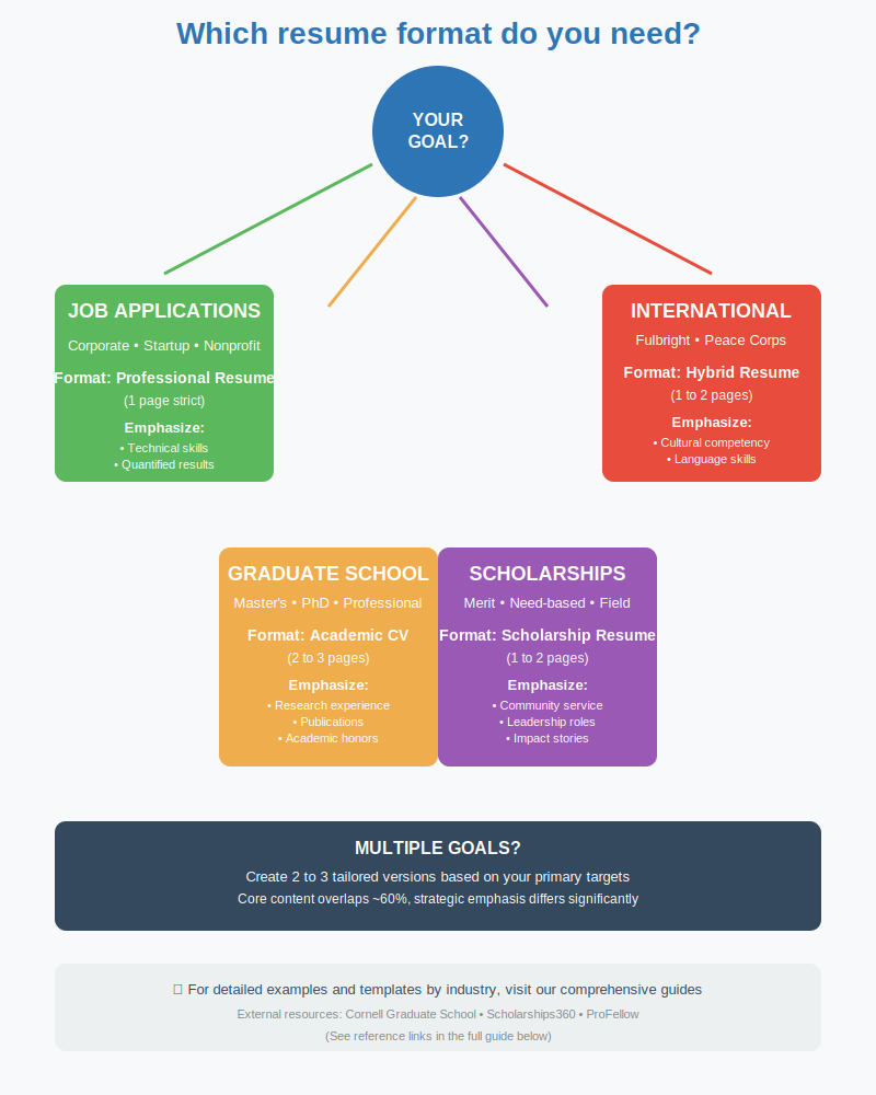 Resume format you need