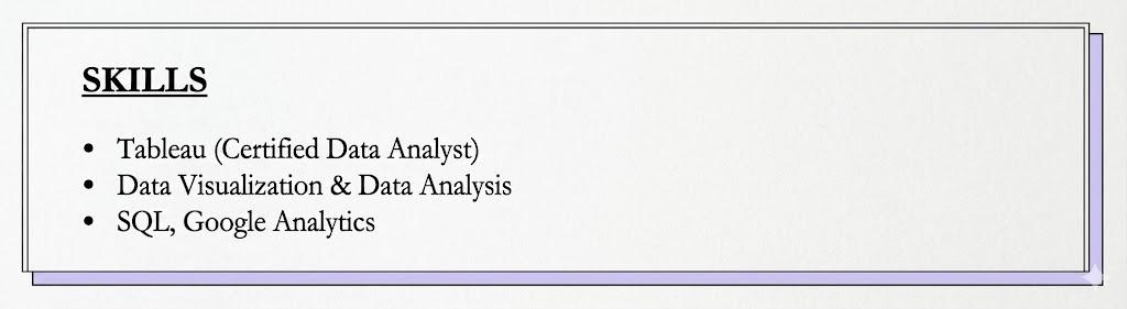 Skills-Based Resume Example