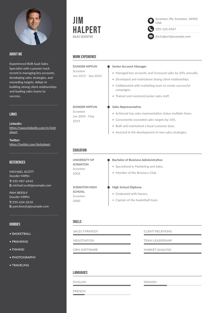 5 Best SaaS B2B Sales Resume Examples and Writing Guide for 2026