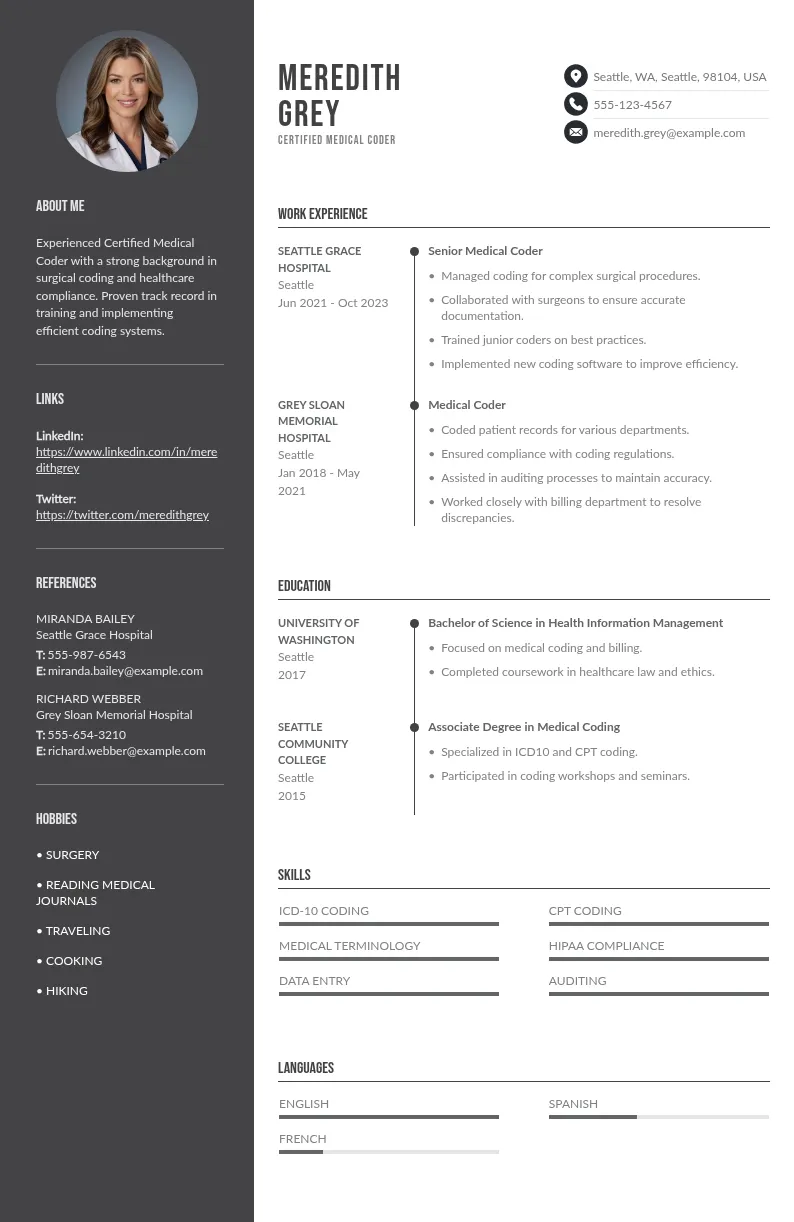 6 Certified Medical Coder Resumes: Top Examples & Writing Guide 2026