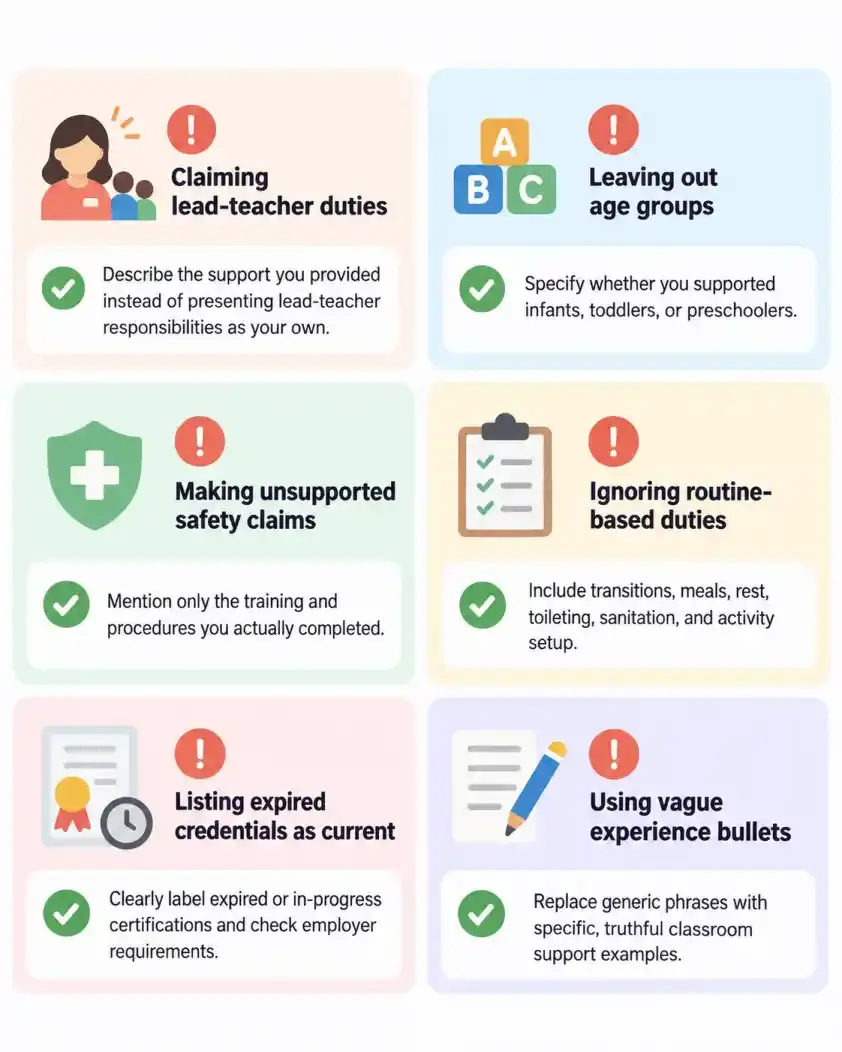 Mistakes to Avoid