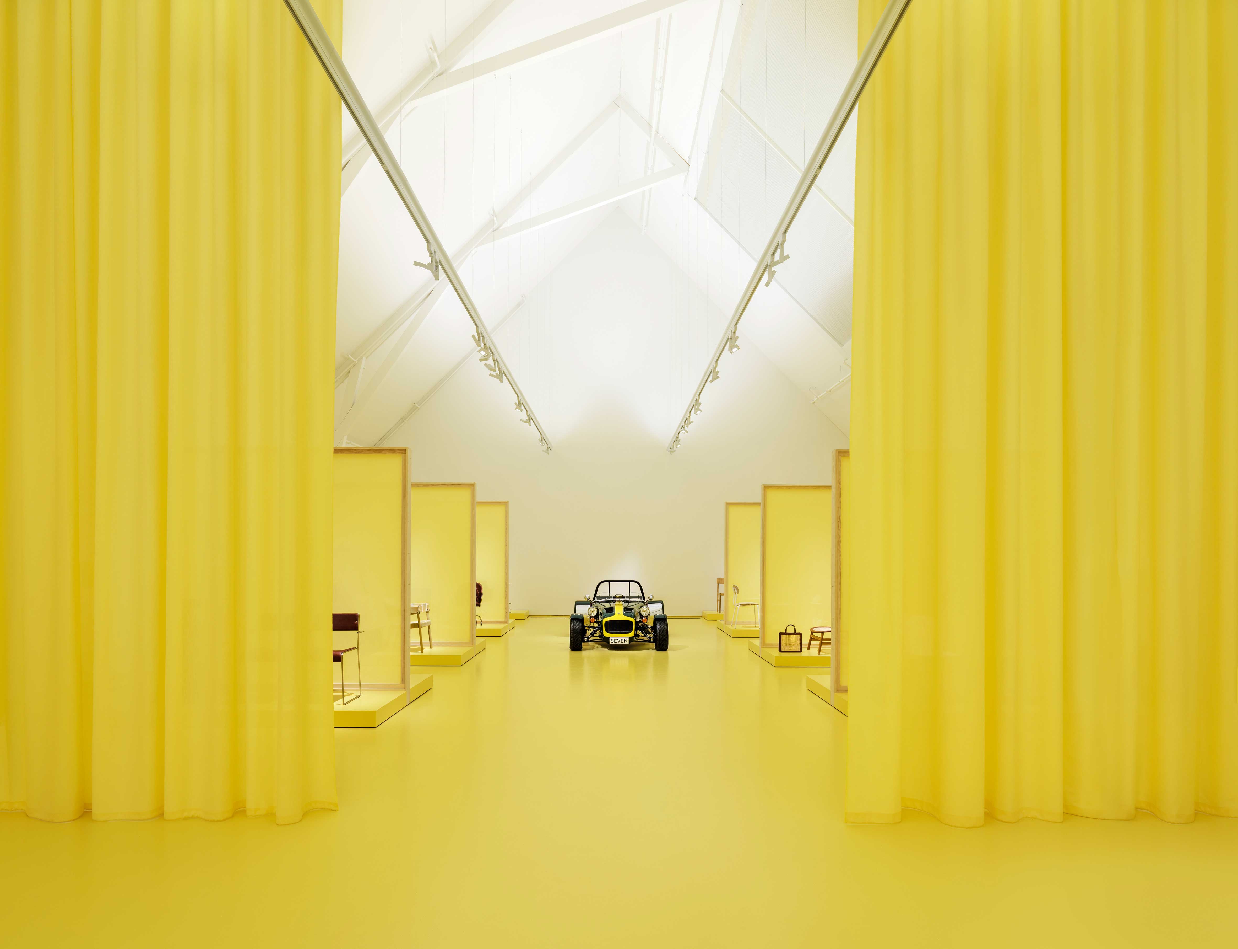 The photo shows Pierre Sindres exhibition displayed in Barn 2.