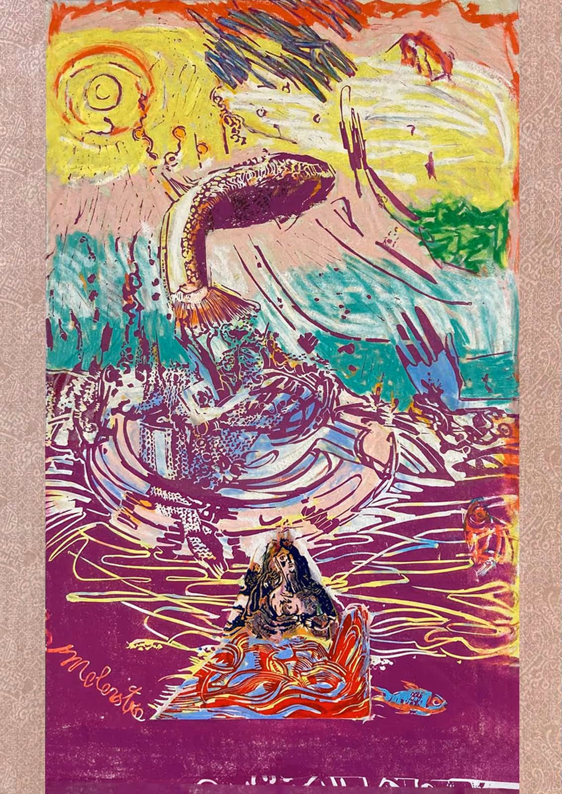 Schuimend wild water