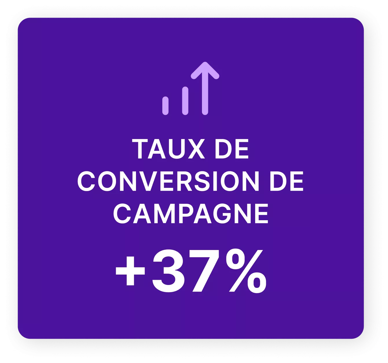Taux de conversion accru