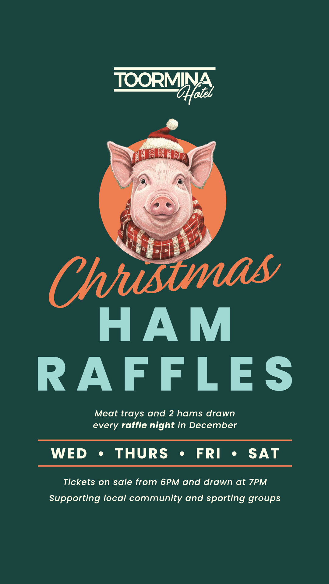 Christmas Ham Raffles
