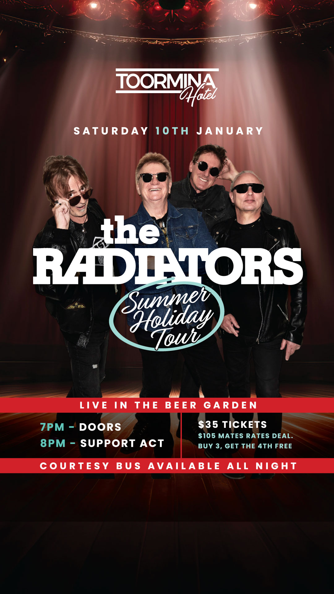 The Radiators Live @ Toormina Hotel