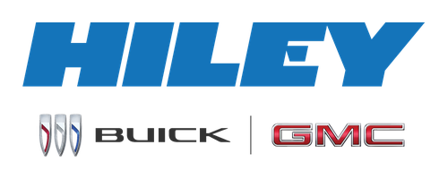 HILEY Buick GMC logo with HILEY in large blue letters above the Buick and GMC brand names.