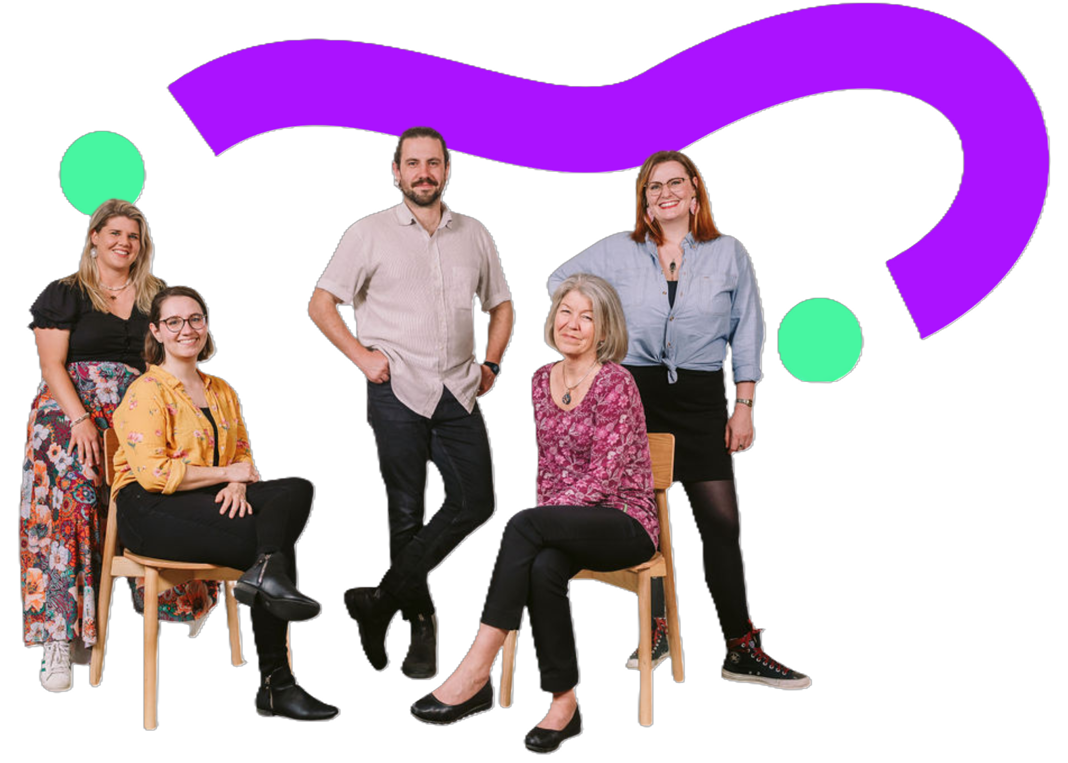 Group picture of 10 members of SASS staff, some seated and some standing, relaxed and smiling.  