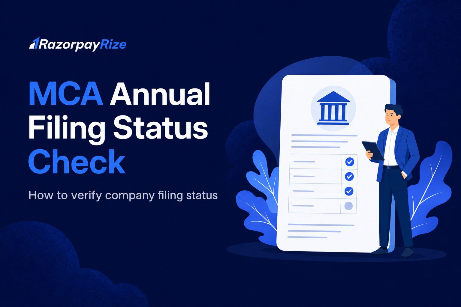 How to Check MCA Annual Filing Status Online (2026 Guide)