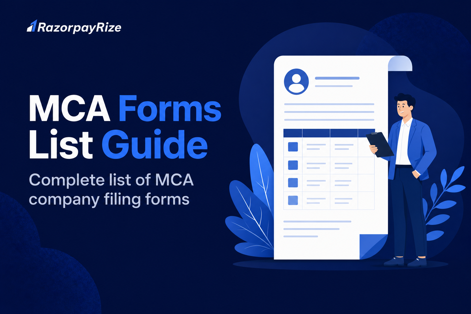 List of MCA Forms for Company Filings (Complete Guide 2026)