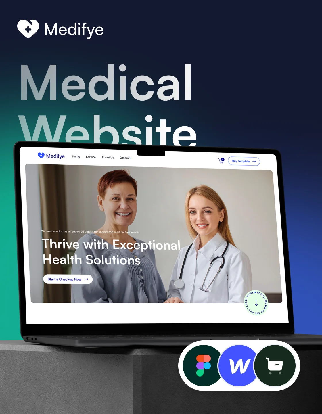 Medifye- Multi Layout Medical Website Webflow Template