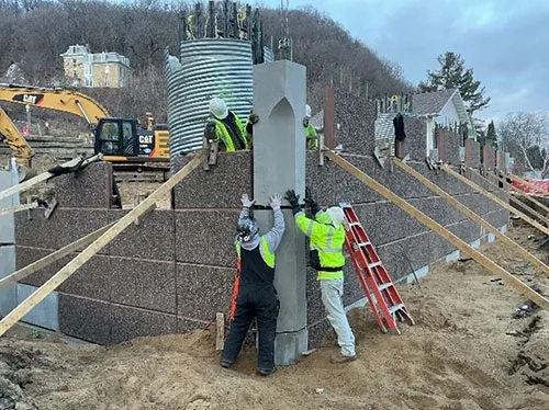 Mechanically Stabilized Earth (MSE) wall in Lansing ...