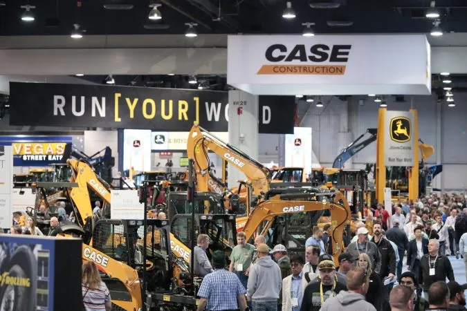 Image from the show floor of the 2022 CONEXPO-CON/AGG trade show