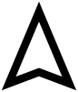 location arrow solid icon