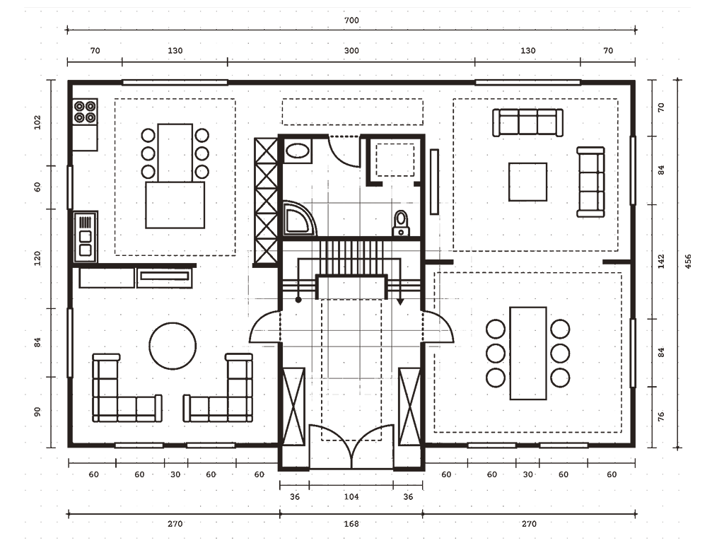 Blueprint of property