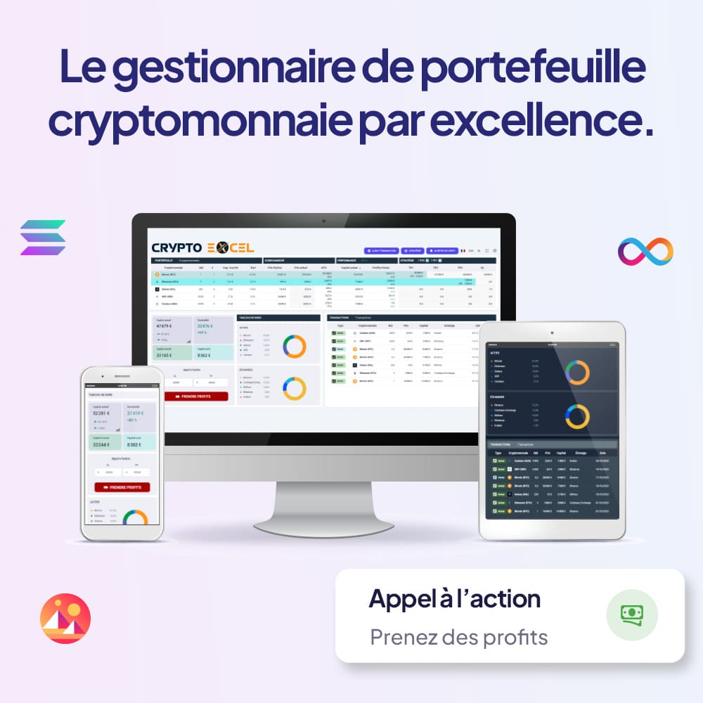 Crypto Excel – Le meilleur gestionnaire de portefeuille cryptomonnaie