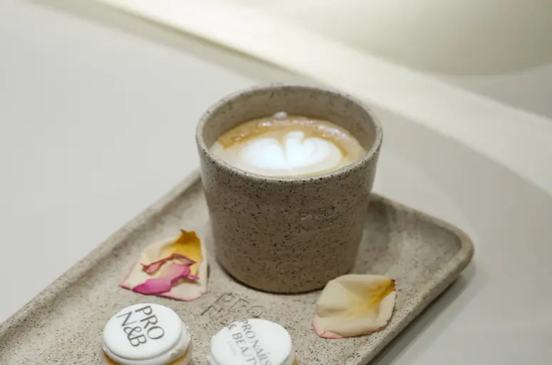 A hot cup of coffee