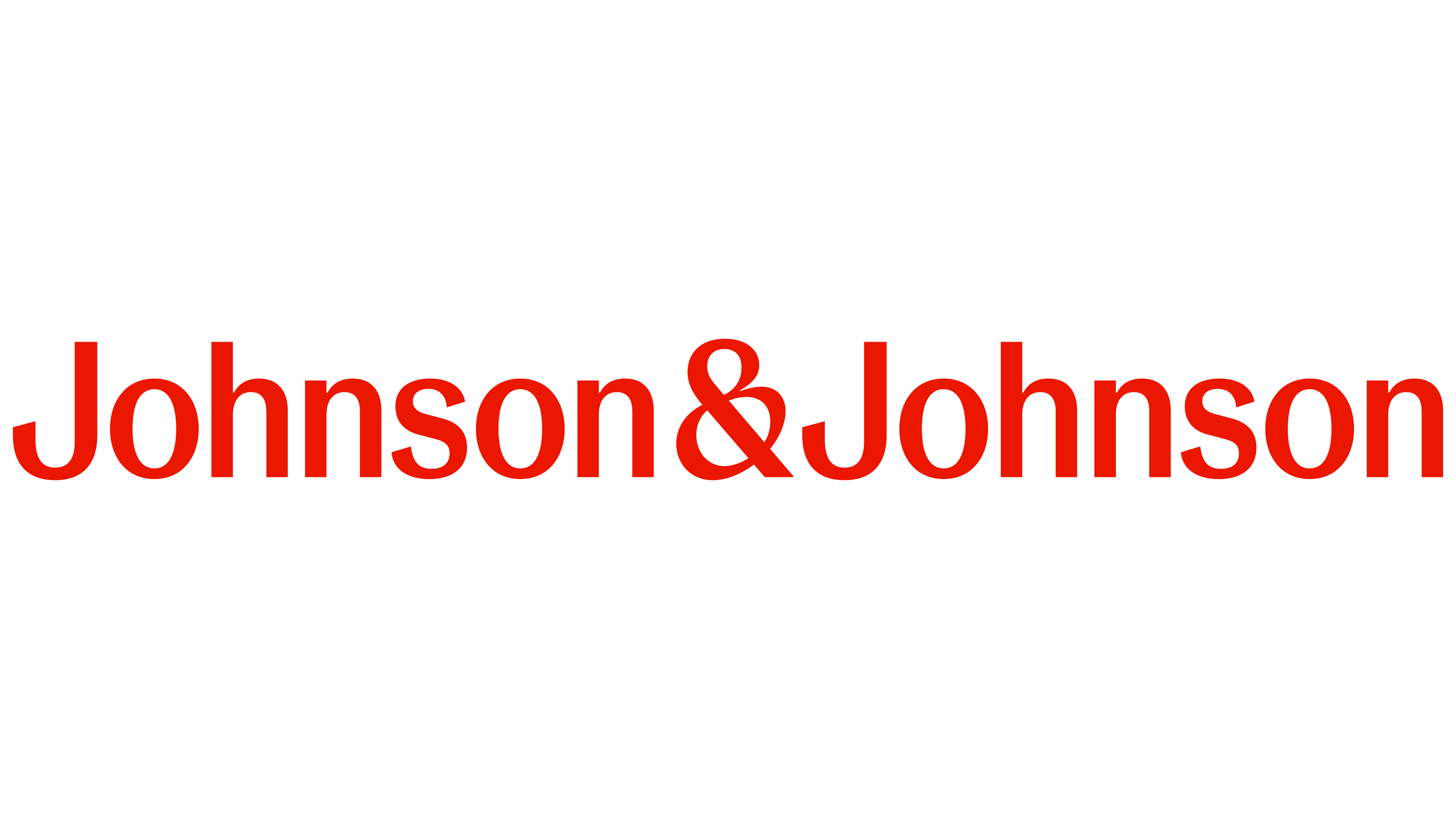 Johnson & Johnson brand name in red text on a transparent background.