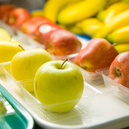 Closeup images of apples