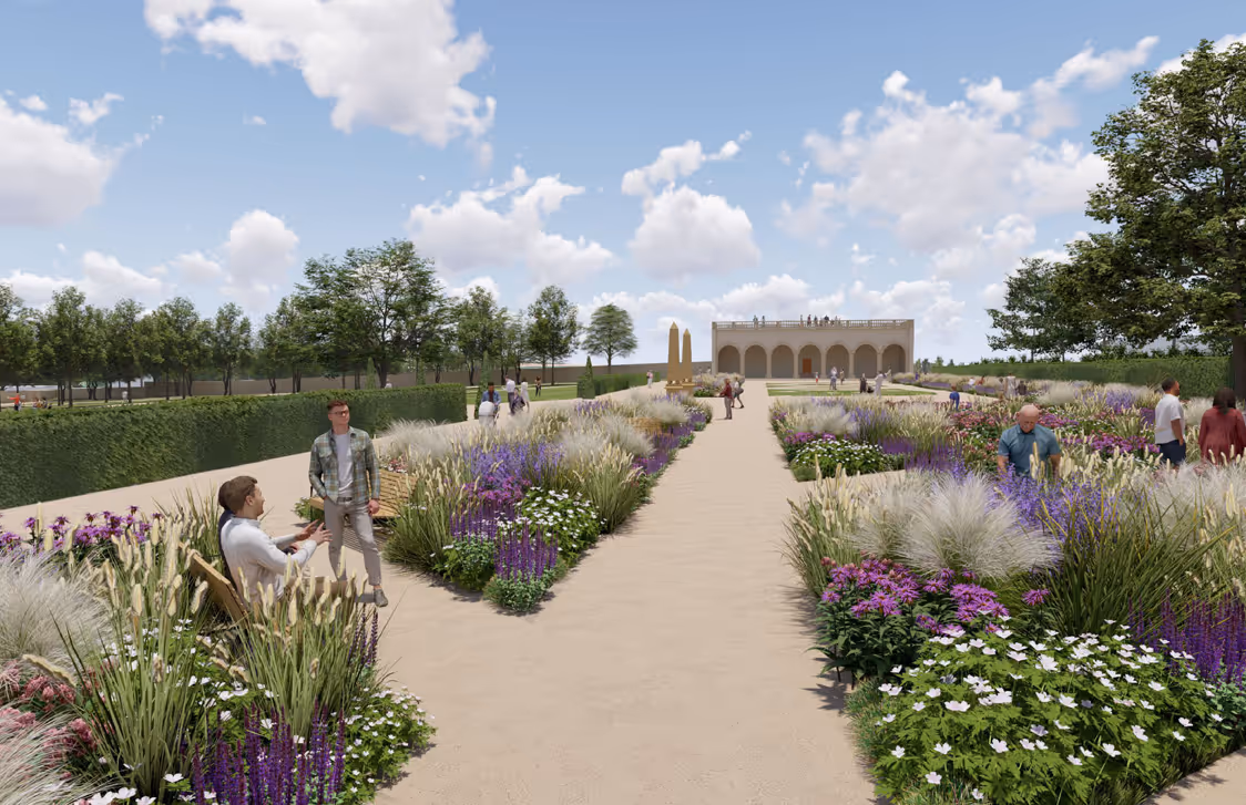 studie zámecké zahrady