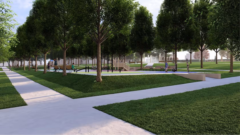 studie zámecké zahrady