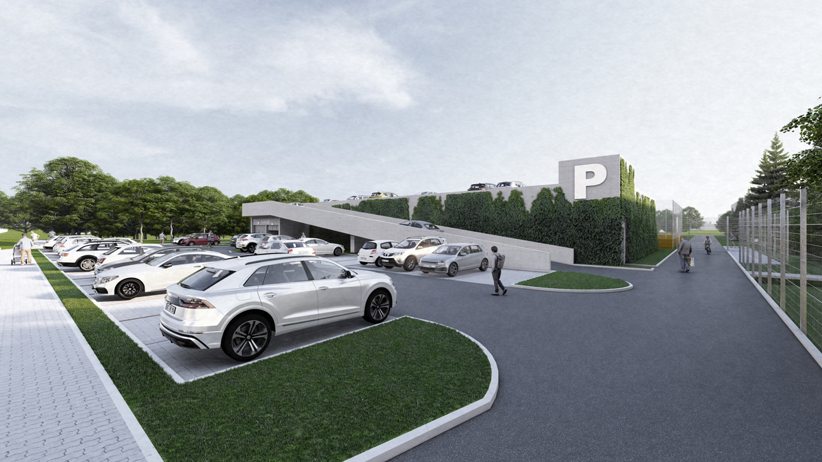 Nová veřejná stání a garážový dům 01