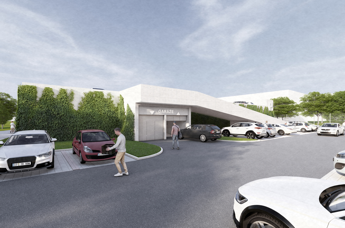 Nová veřejná stání a garážový dům 02