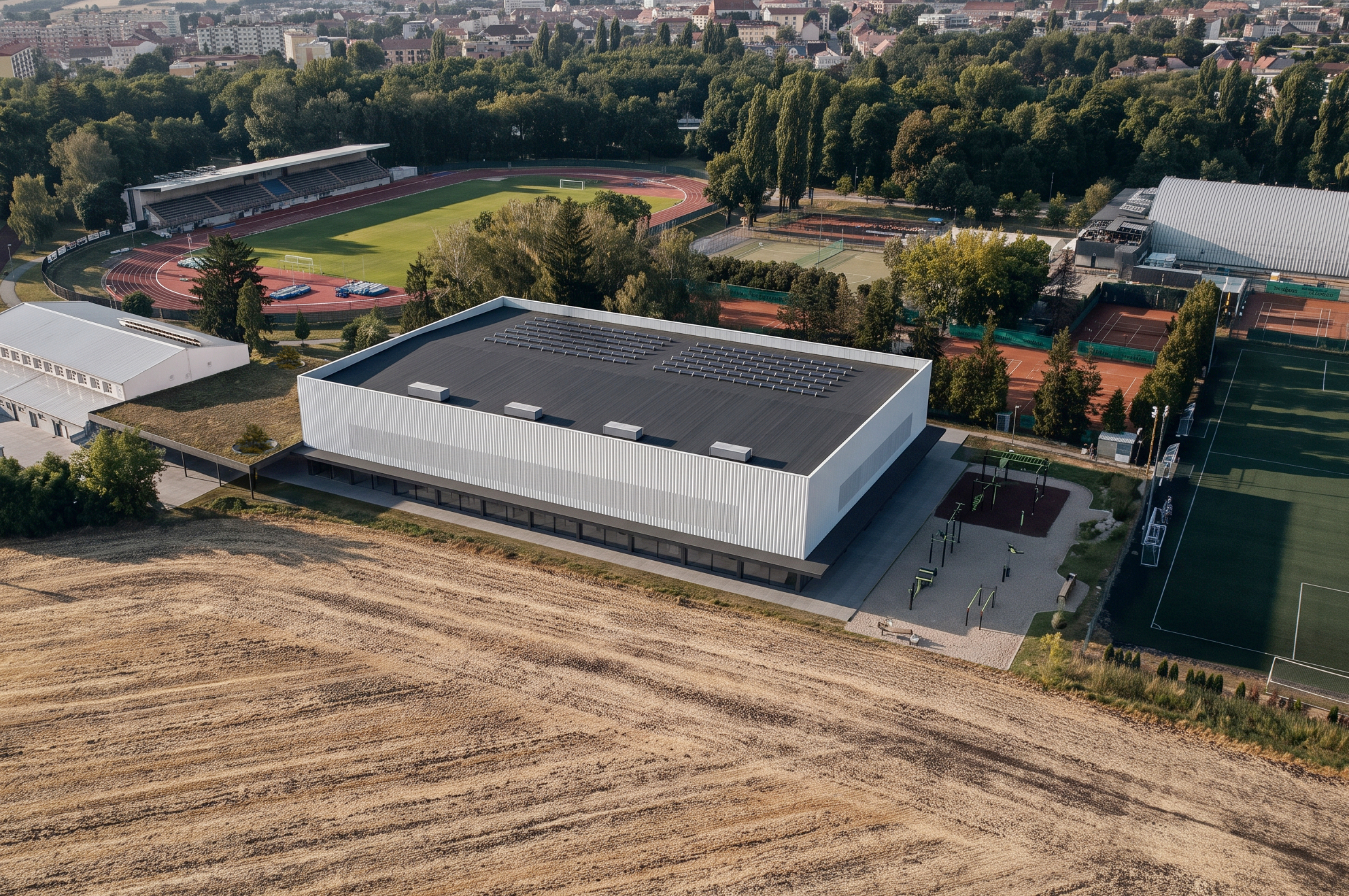 Vizualizace nové sportovní haly