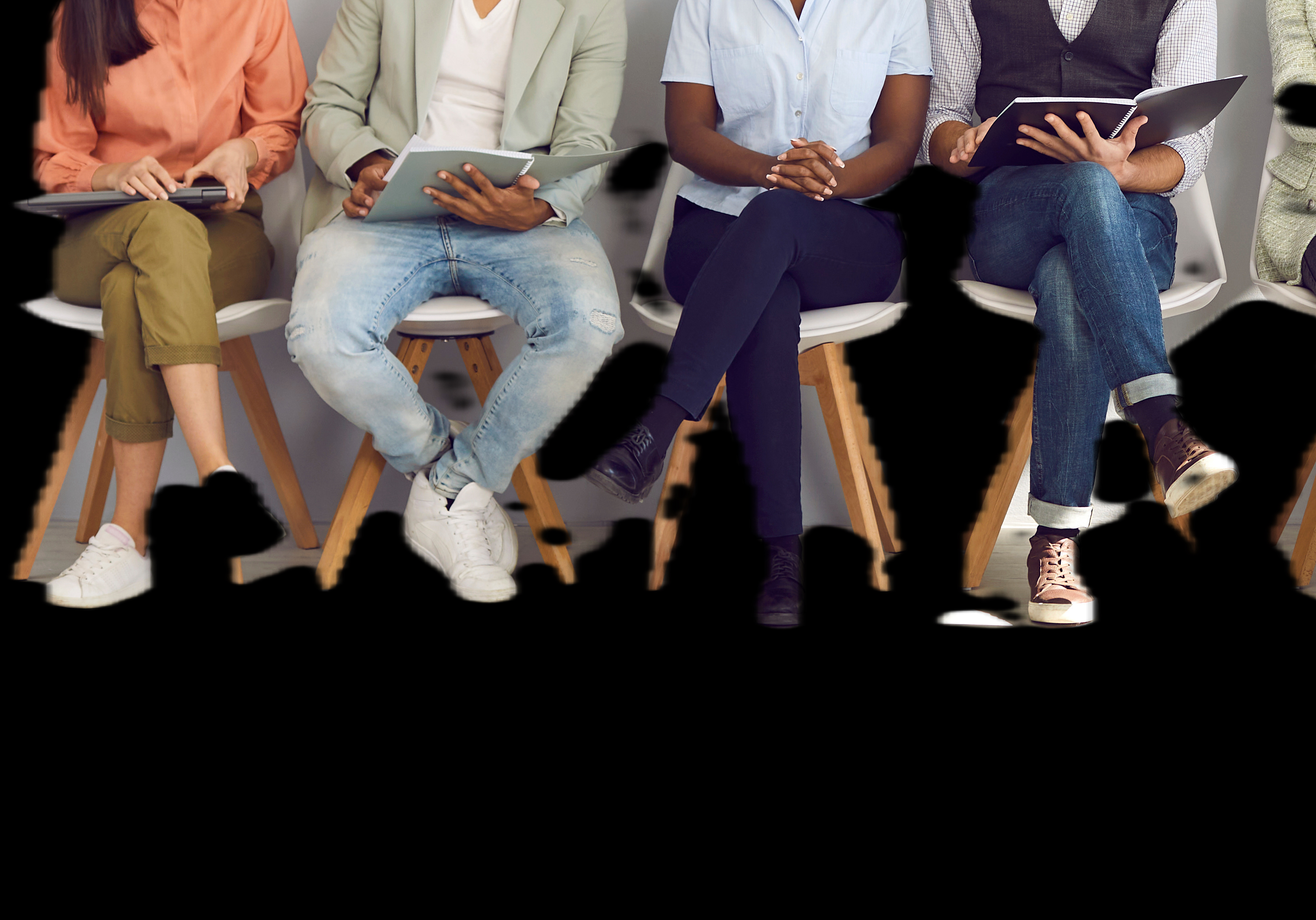 People sitting at an agency