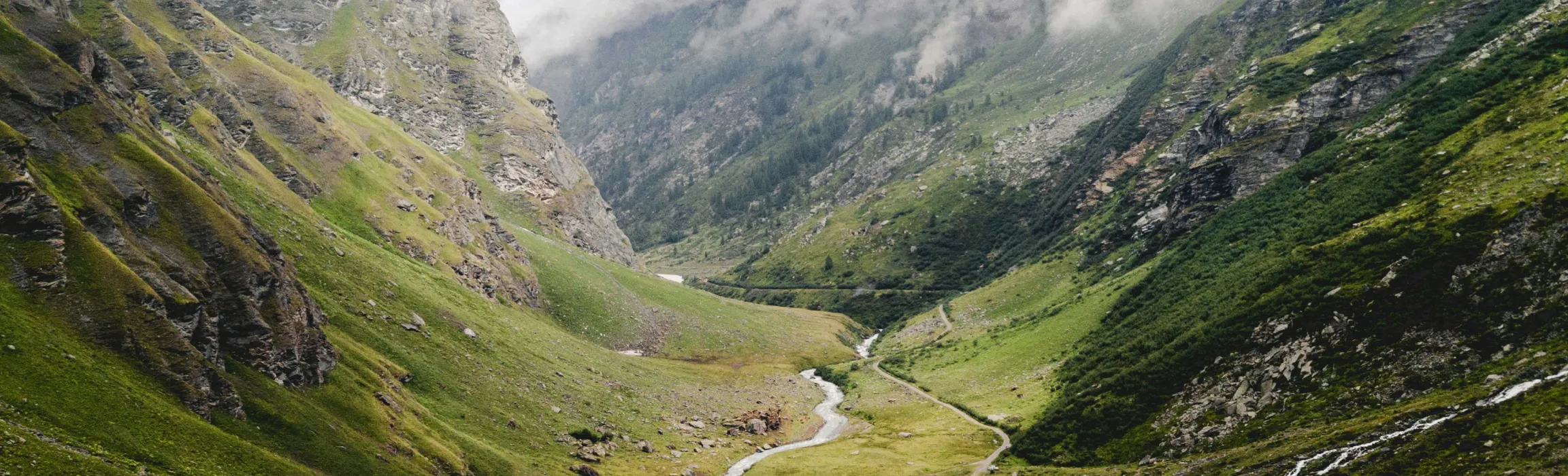 River winding through a green valley